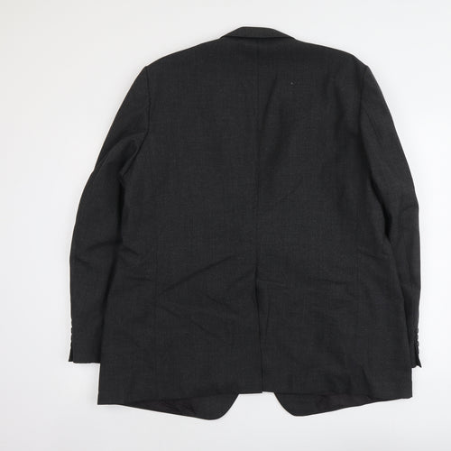 Marks and Spencer Mens Grey Polyester Jacket Suit Jacket Size XL Regular