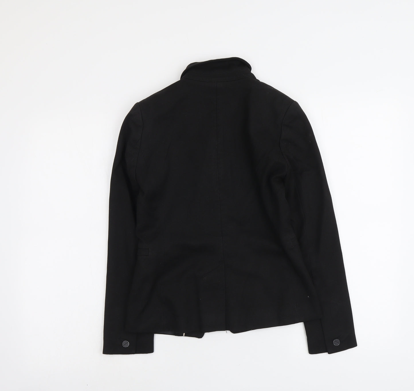 NEXT Womens Black Polyester Jacket Blazer Size 6