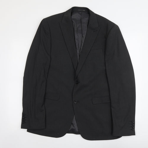 NEXT Mens Grey Polyester Jacket Suit Jacket Size L Regular