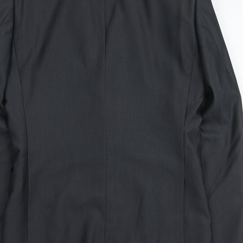 bruno banani Mens Grey Polyester Jacket Suit Jacket Size S Regular