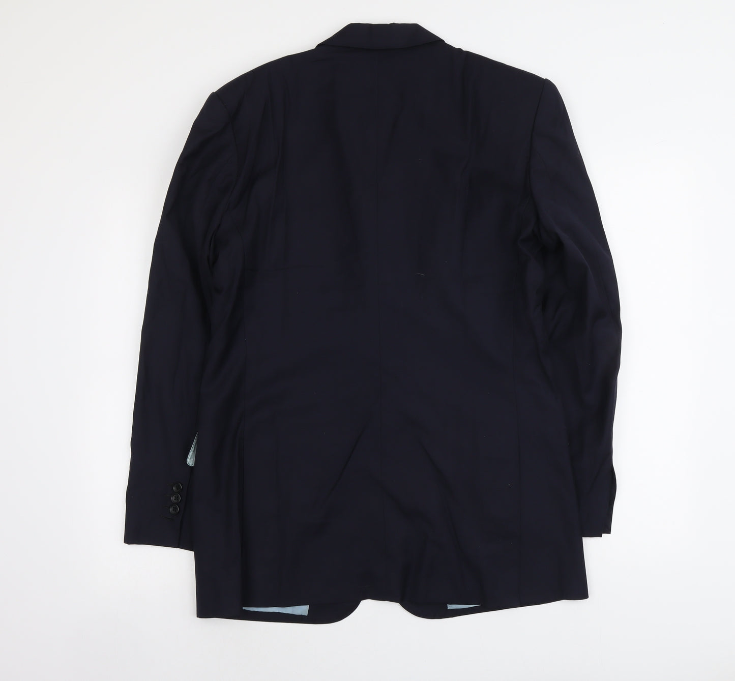 Tai Pan Row Mens Blue Polyester Jacket Suit Jacket Size L Regular