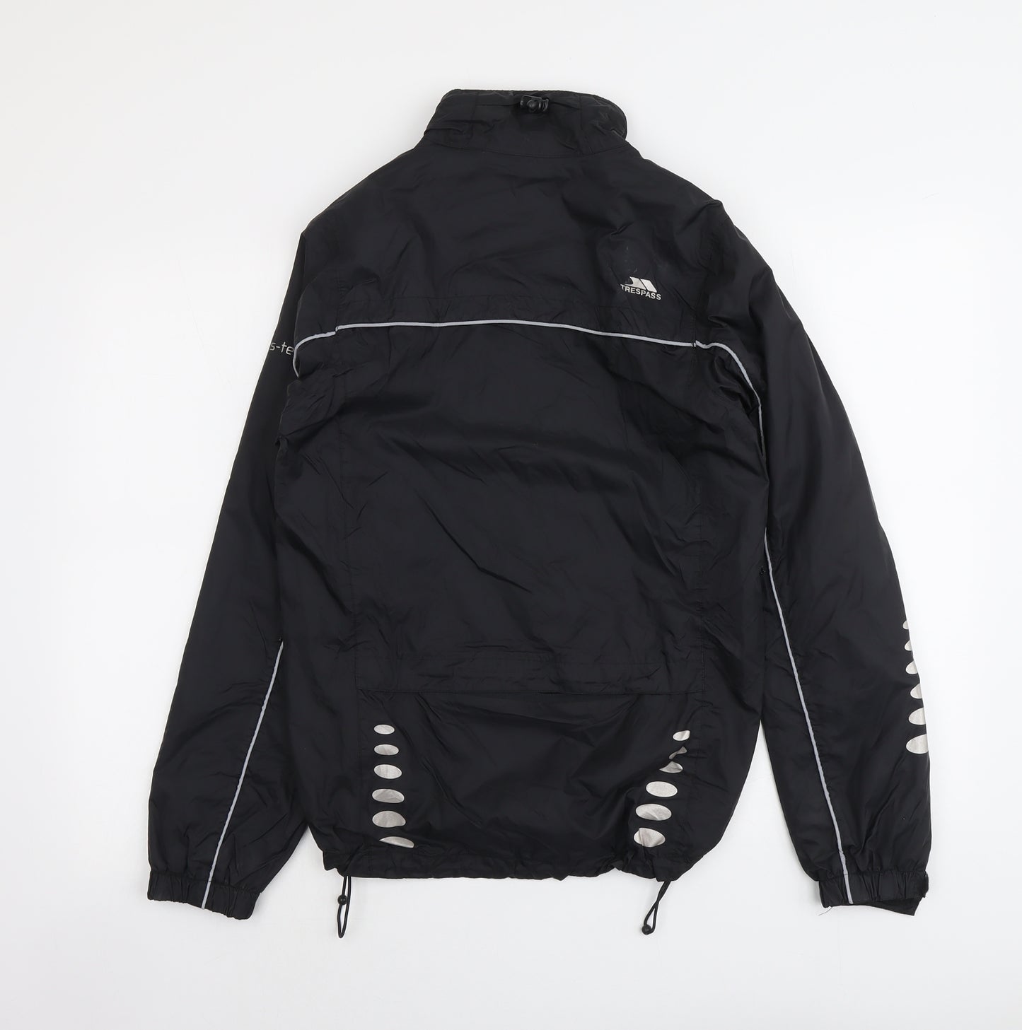 Trespass Mens Black Windbreaker Jacket Size 2XS Zip