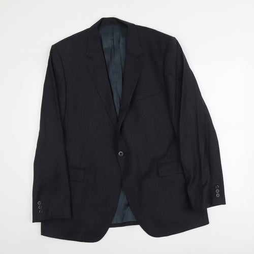 Autograph Mens Grey Wool Jacket Suit Jacket Size L Regular