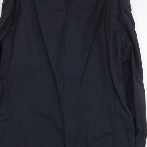 Blazer Mens Blue Wool Jacket Suit Jacket Size L Regular