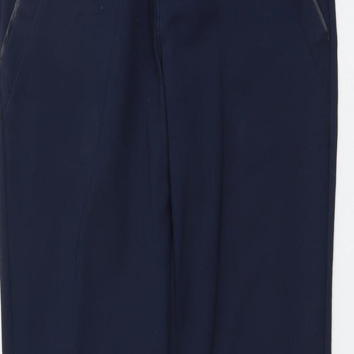 Fressia Womens Blue Cotton Chino Trousers Size S L29 in Regular Button