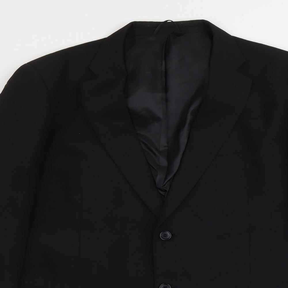 Burton Mens Black Polyester Jacket Suit Jacket Size XL Regular