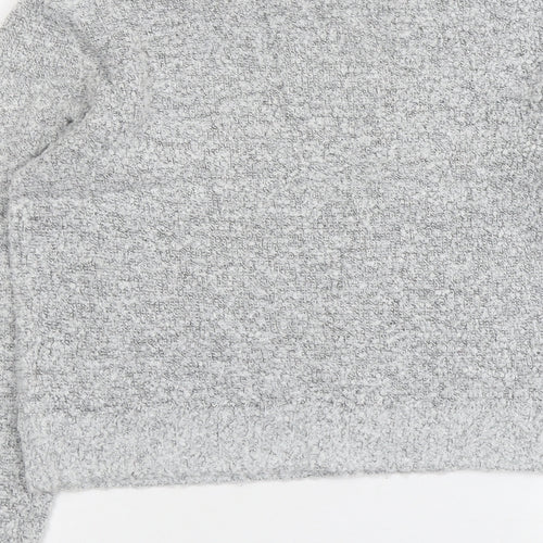 H&M Womens Grey Round Neck Acrylic Pullover Jumper Size M