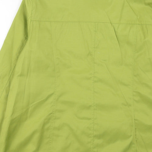 Being Casual Womens Green Jacket Size 14 Button