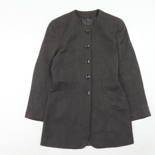 C&A Womens Grey Polyester Jacket Blazer Size 12