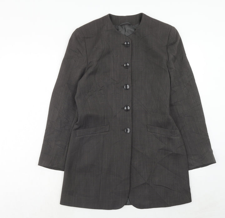 C&A Womens Grey Polyester Jacket Blazer Size 12