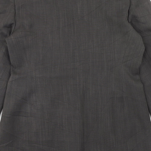 C&A Womens Grey Polyester Jacket Blazer Size 12