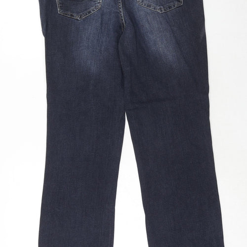 Cecil Mens Blue Cotton Straight Jeans Size 30 in Regular Zip