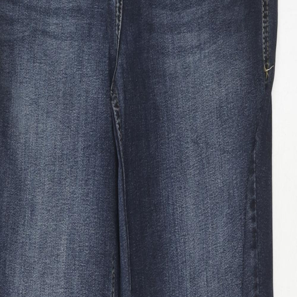 Cecil Mens Blue Cotton Straight Jeans Size 30 in Regular Zip