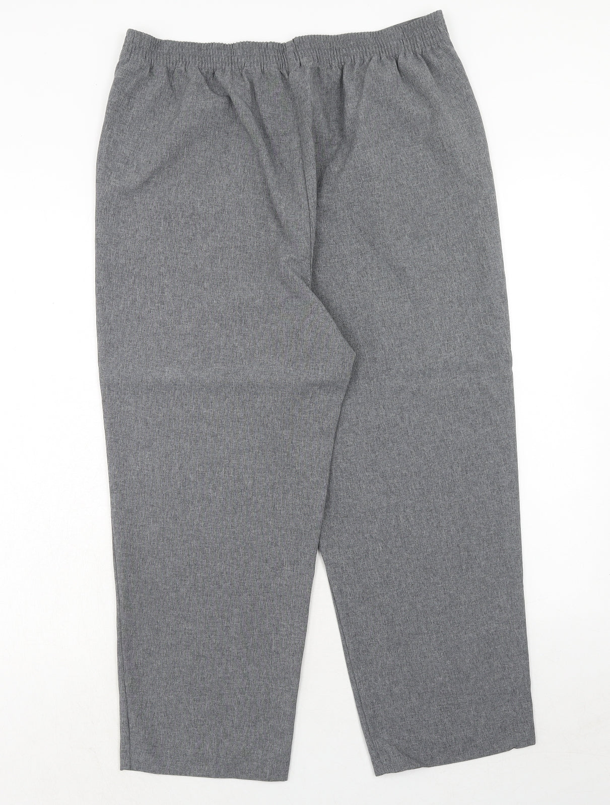 Bonmarché Womens Grey Polyester Trousers Size 16 Regular