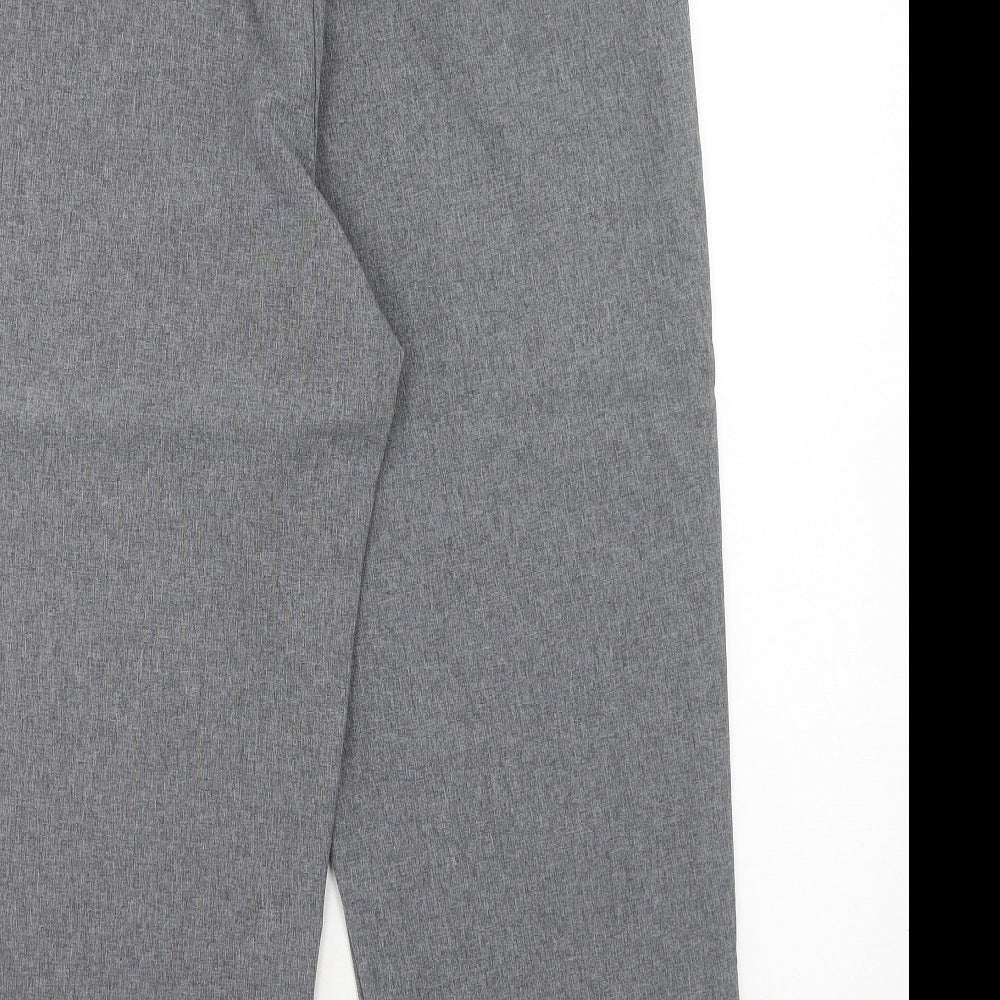Bonmarché Womens Grey Polyester Trousers Size 16 Regular