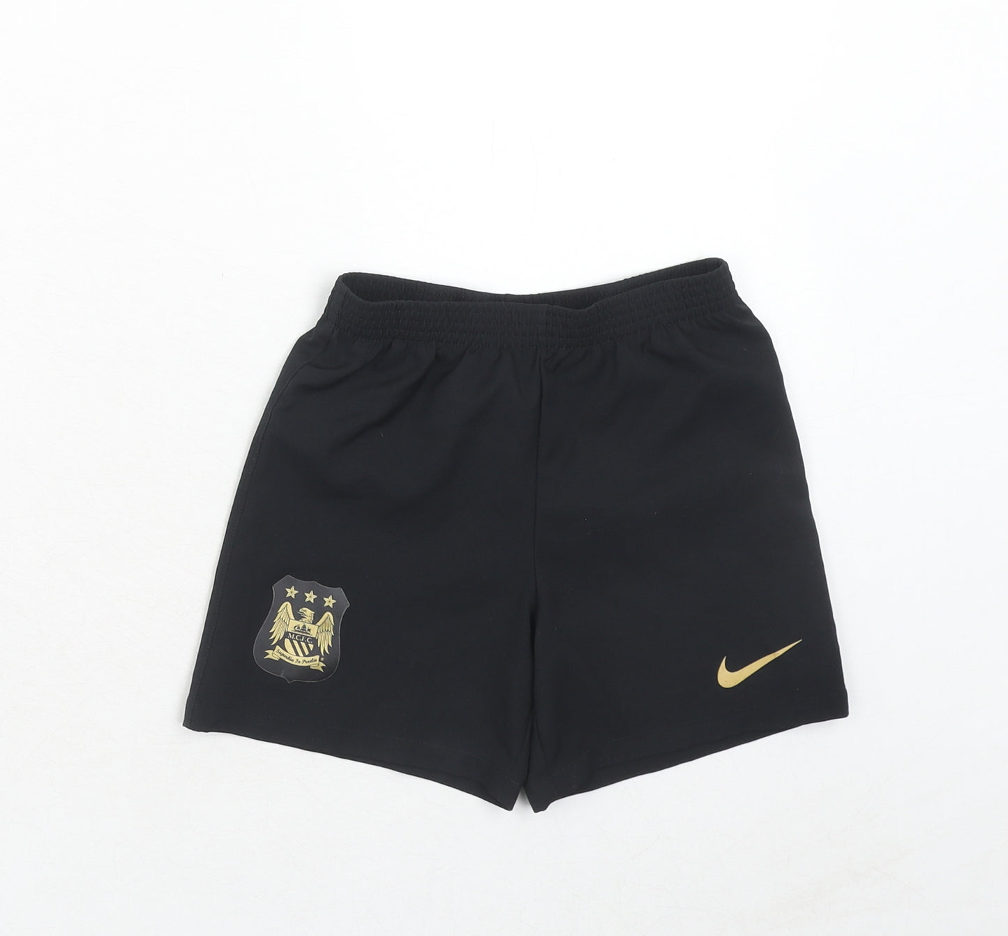 Nike Boys Black Polyester Sweat Shorts Size 4-5 Years Regular - M.C.F.C