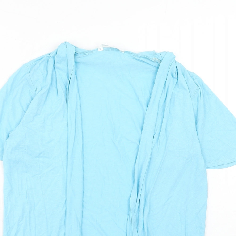 Marks and Spencer Womens Blue V-Neck Viscose Cardigan Jumper Size 10