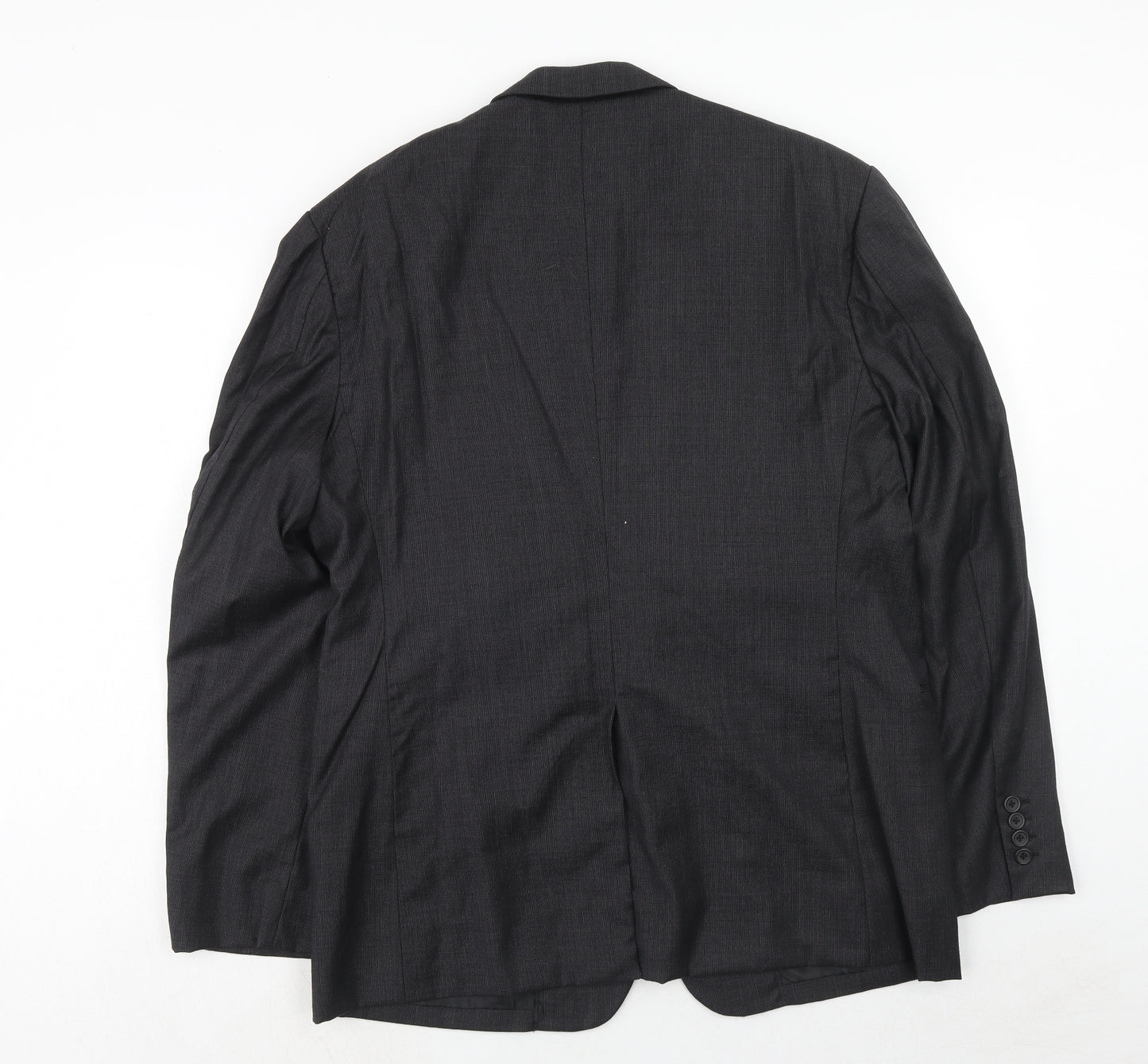 Shanghai Mens Grey Polyester Jacket Suit Jacket Size 42 Regular