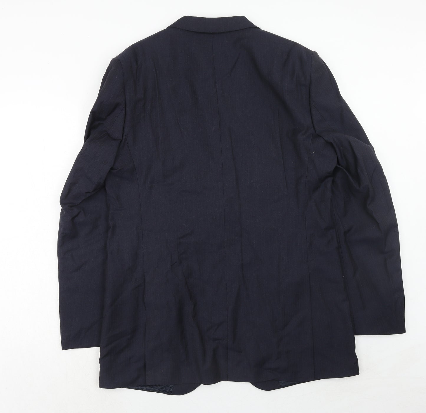 Marks and Spencer Mens Blue Polyester Jacket Suit Jacket Size 42 Regular