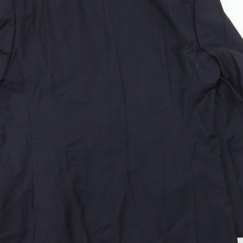 Marks and Spencer Mens Blue Polyester Jacket Suit Jacket Size 42 Regular