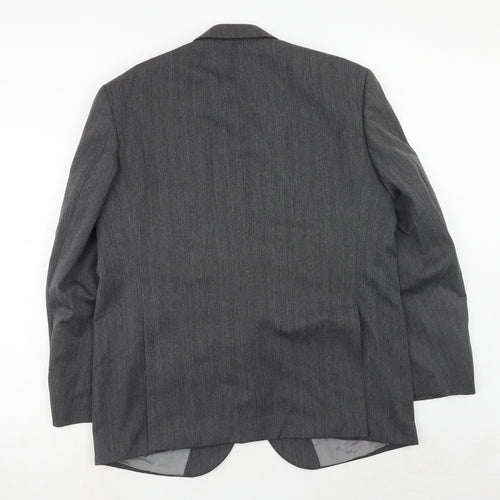 charles knight Mens Grey Polyester Jacket Suit Jacket Size 40 Regular