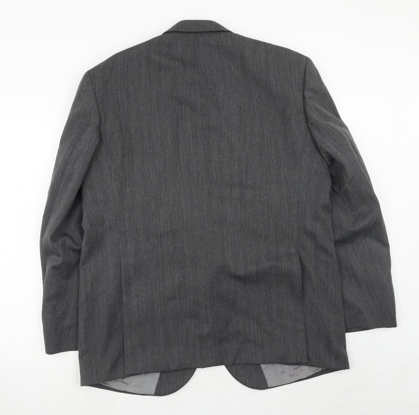 charles knight Mens Grey Polyester Jacket Suit Jacket Size 40 Regular