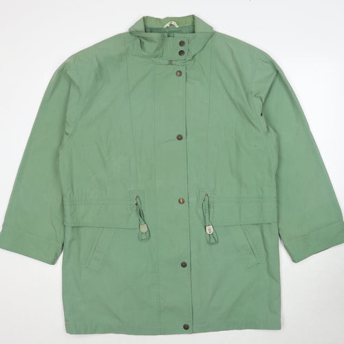 C&A Womens Green Jacket Size 16 Zip