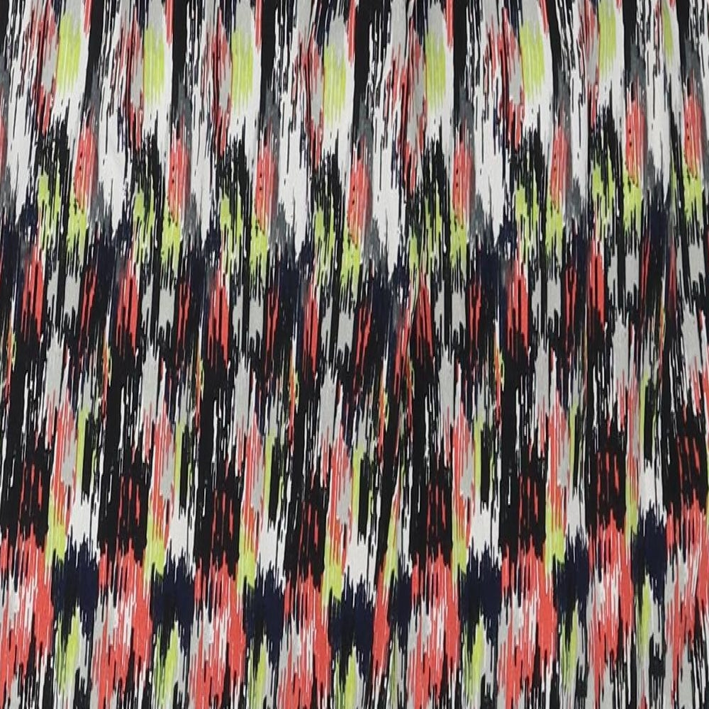 VERO MODA Womens Multicoloured Geometric Polyester Trousers Size M Regular