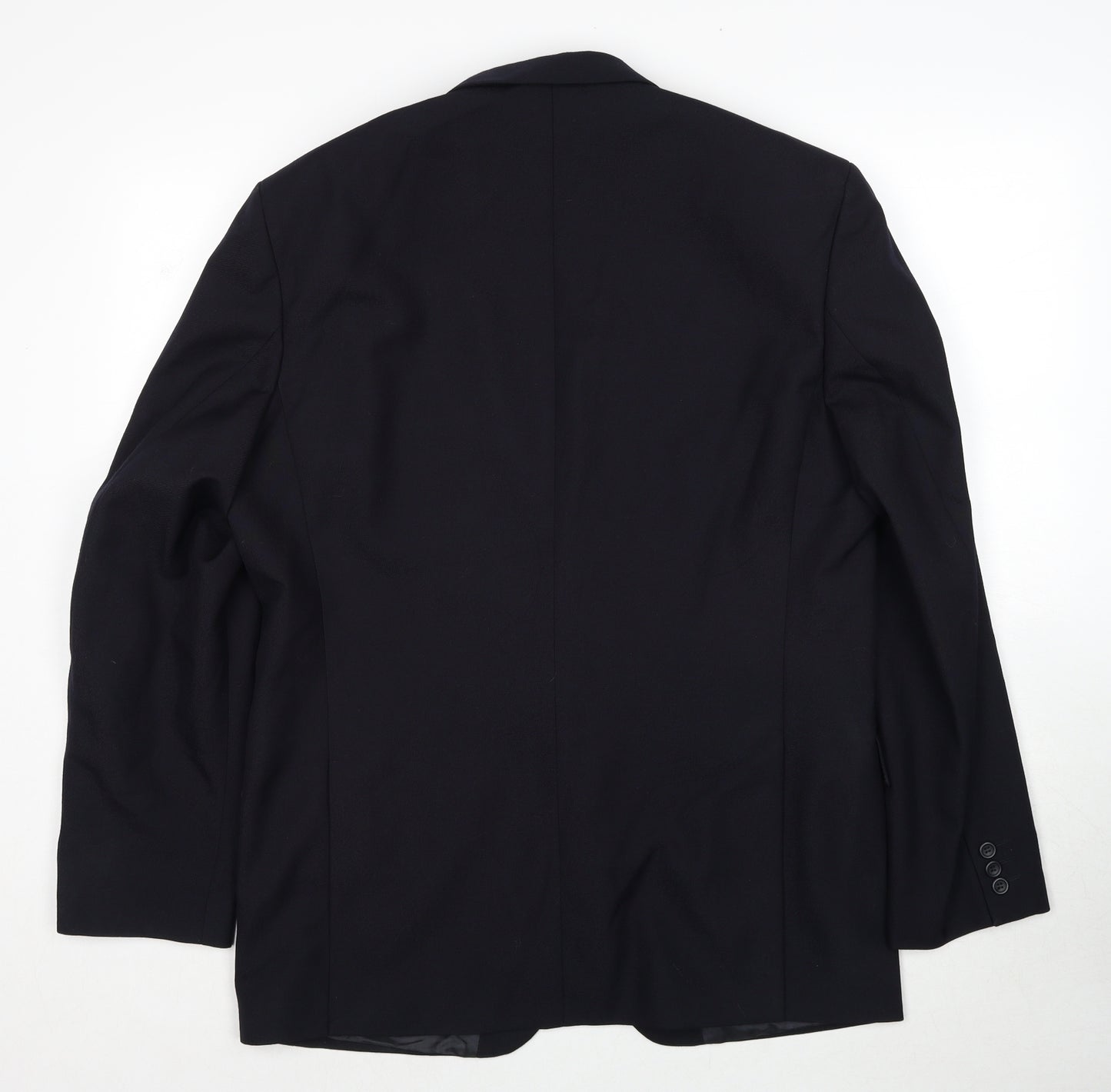 Vartkes Mens Black Acetate Jacket Suit Jacket Size 42 Regular