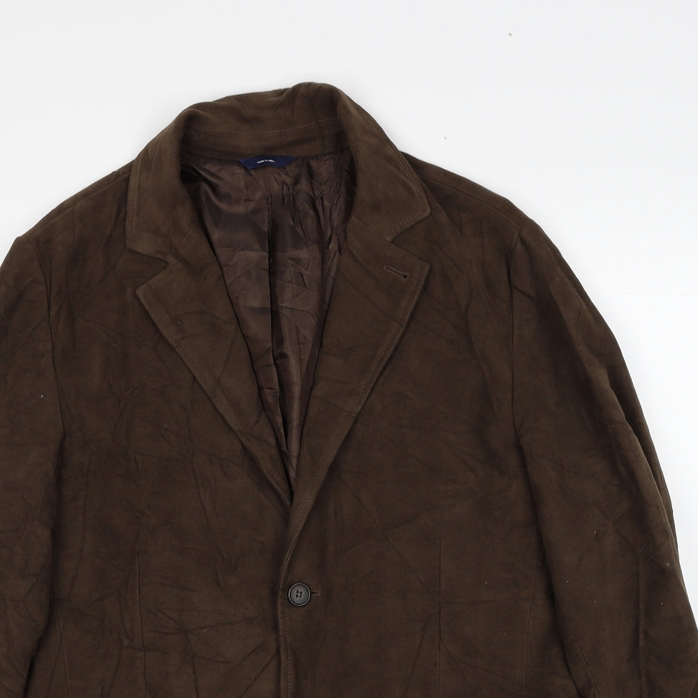 Gap Mens Brown Cotton Jacket Blazer Size M Regular