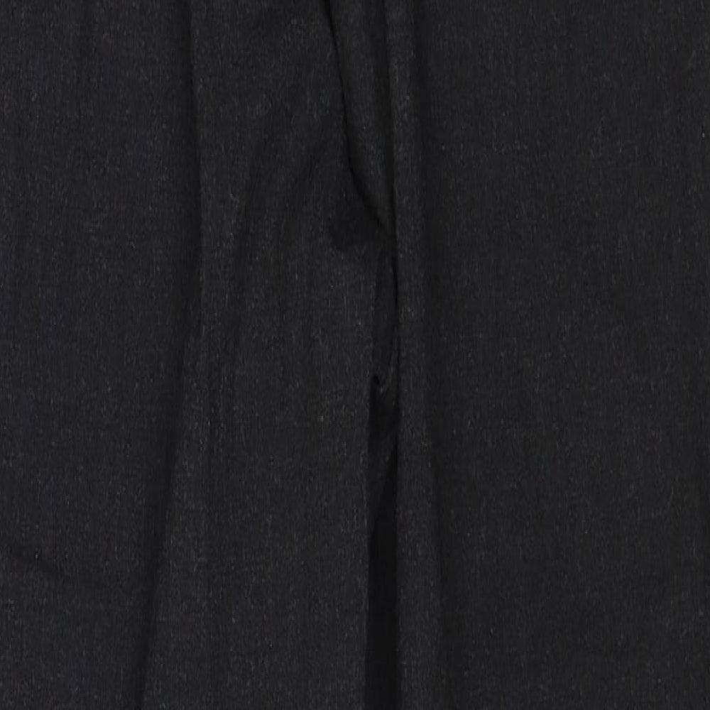 H&M Womens Grey Polyester Trousers Size 8 Regular Zip