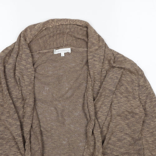 RJR.John Rocha Womens Brown V-Neck Polyester Cardigan Jumper Size 14