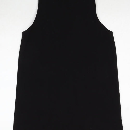FOREVER 21 Womens Black Polyester A-Line Size M V-Neck Pullover
