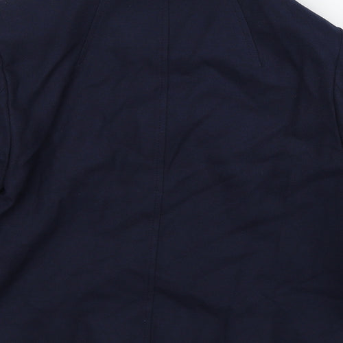 Linea Womens Blue Jacket Blazer Size 8 Button