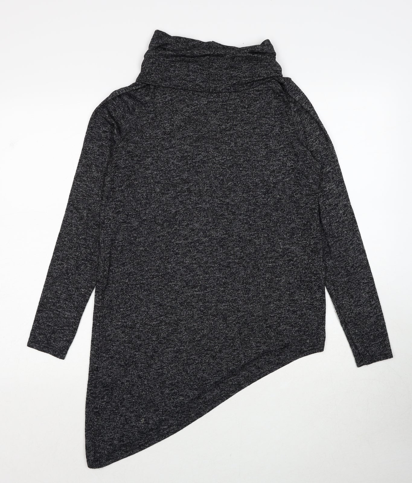 New Look Womens Grey Roll Neck Viscose Pullover Jumper Size 8