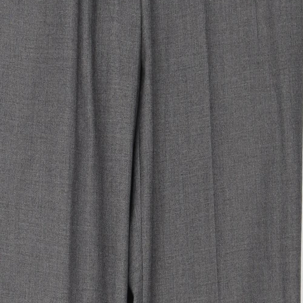 Skopes Mens Grey Polyester Chino Trousers Size 34 in Regular Zip