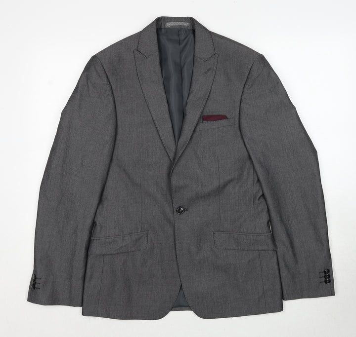Marks and Spencer Mens Grey Polyethylene Jacket Suit Jacket Size M Regular