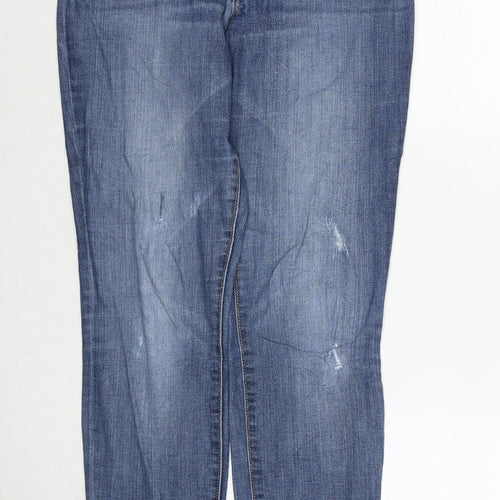 Gap Womens Blue Cotton Jegging Jeans Size 8 Regular Zip