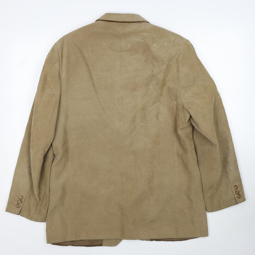 Marks and Spencer Mens Beige Polyester Jacket Blazer Size M Regular