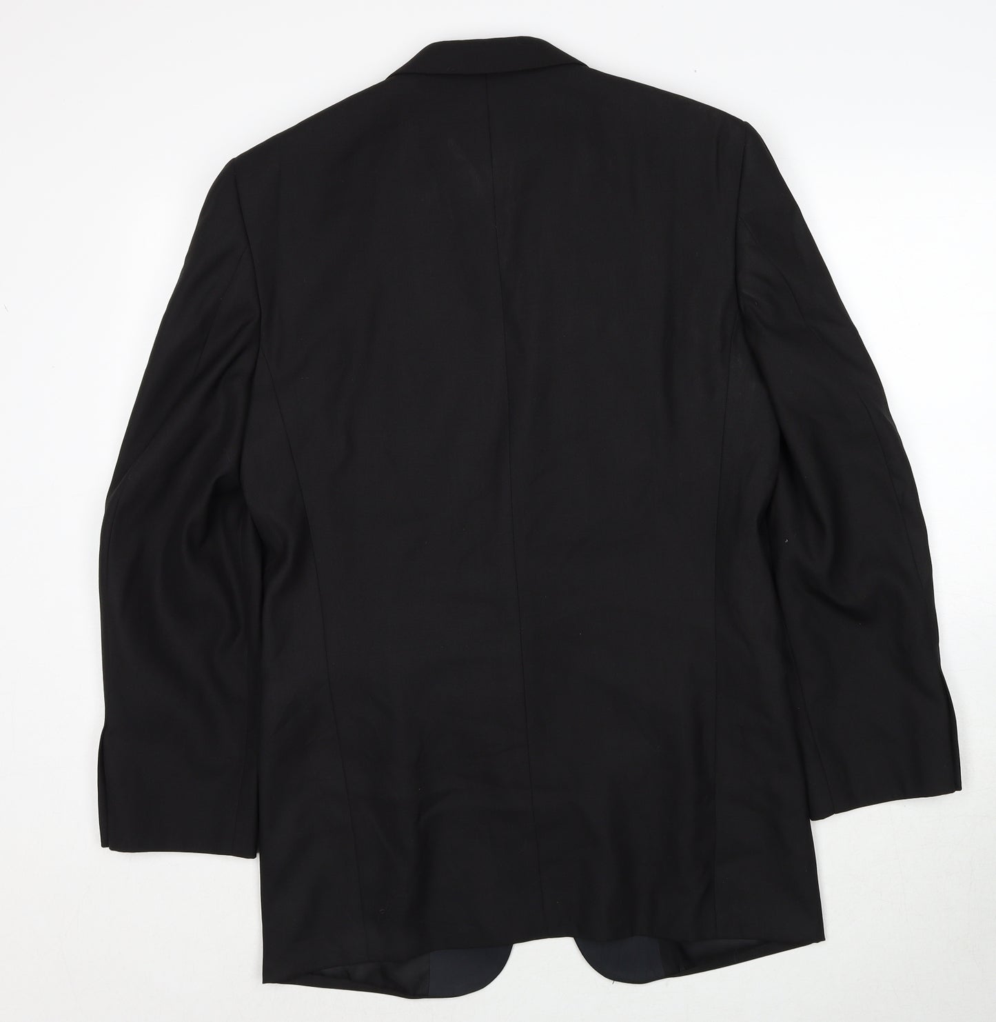 Apollo Mens Black Polyester Tuxedo Suit Jacket Size 38 Regular