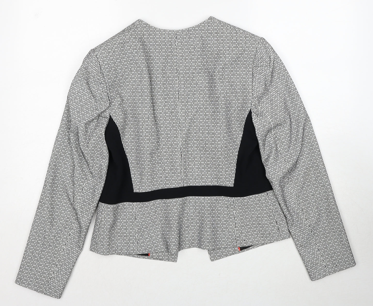 Marks and Spencer Womens Black Geometric Jacket Blazer Size 12