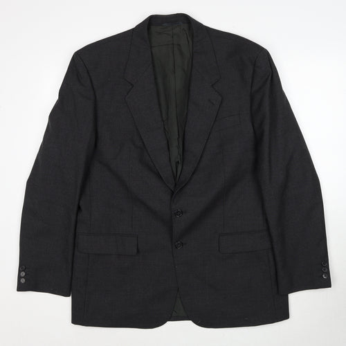 James Barry Mens Grey Polyester Jacket Suit Jacket Size 44 Regular