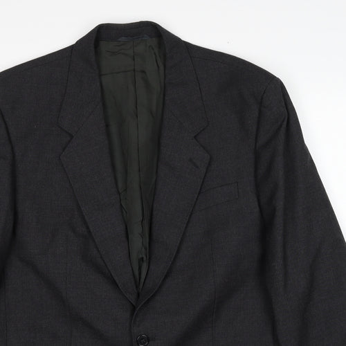 James Barry Mens Grey Polyester Jacket Suit Jacket Size 44 Regular