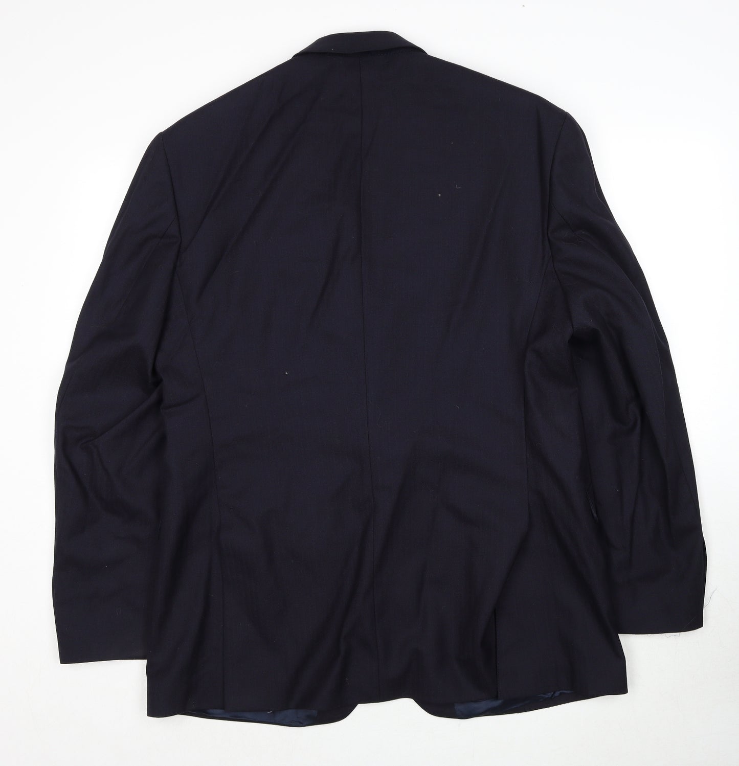 The Label Mens Blue Wool Jacket Suit Jacket Size 44 Regular