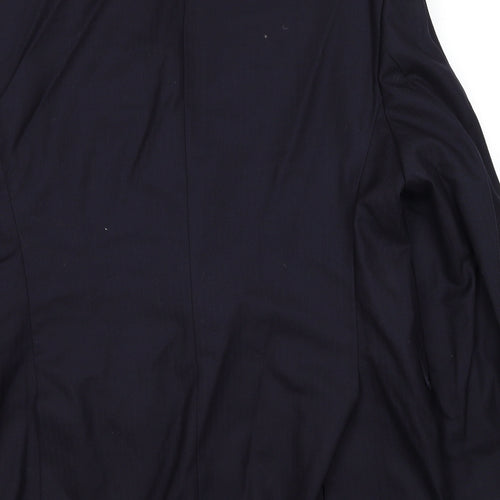 The Label Mens Blue Wool Jacket Suit Jacket Size 44 Regular