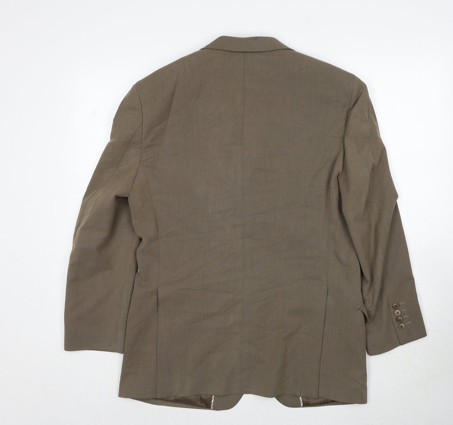 NEXT Mens Brown Polyester Jacket Suit Jacket Size 38 Regular