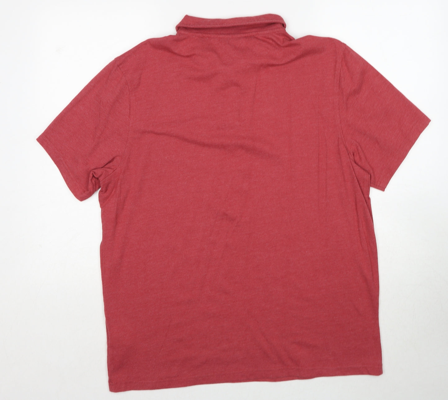 Peter Storm Mens Red Cotton Polo Size XL Collared Pullover