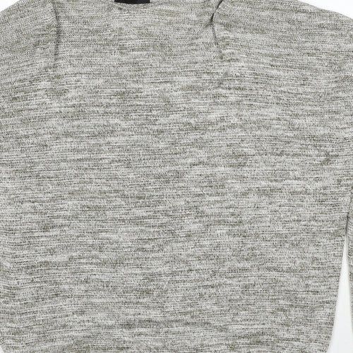 Sorbet Womens Grey Roll Neck Viscose Pullover Jumper Size S - N.Y.C