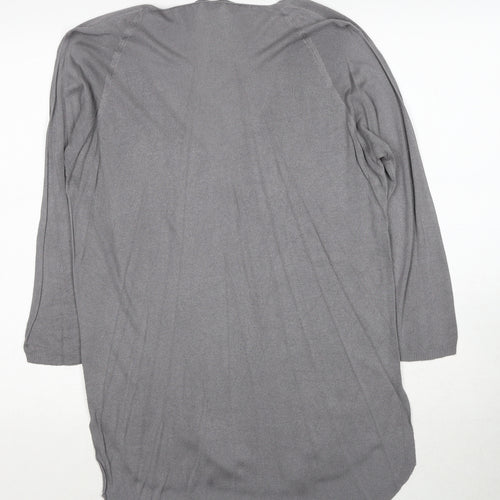 Phase Eight Womens Grey V-Neck Polyester Pullover Jumper Size XS