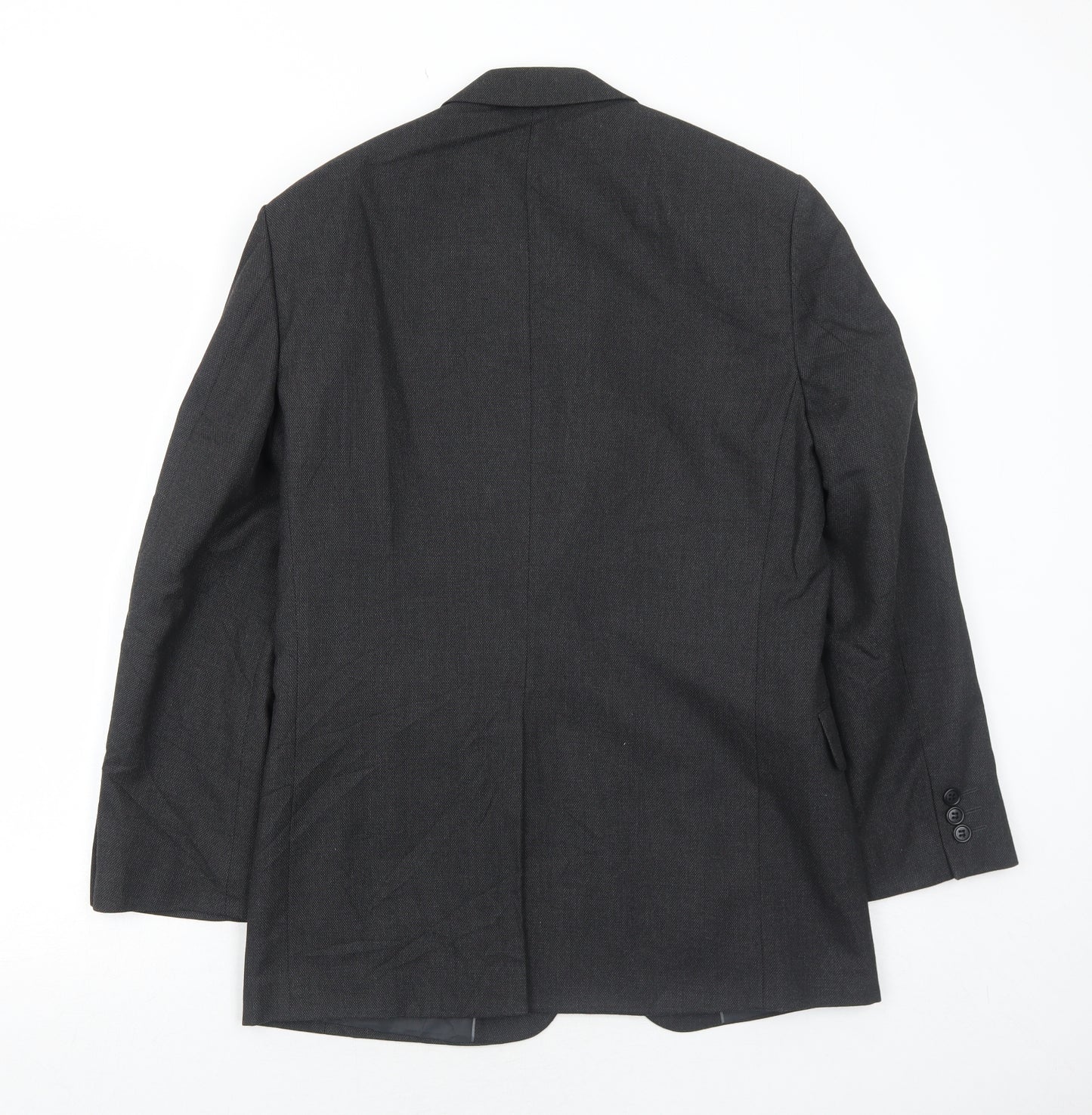 Marks and Spencer Mens Grey Polyester Jacket Suit Jacket Size 36 Regular